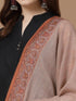 Women's Melange Kani Border Wool Shawl